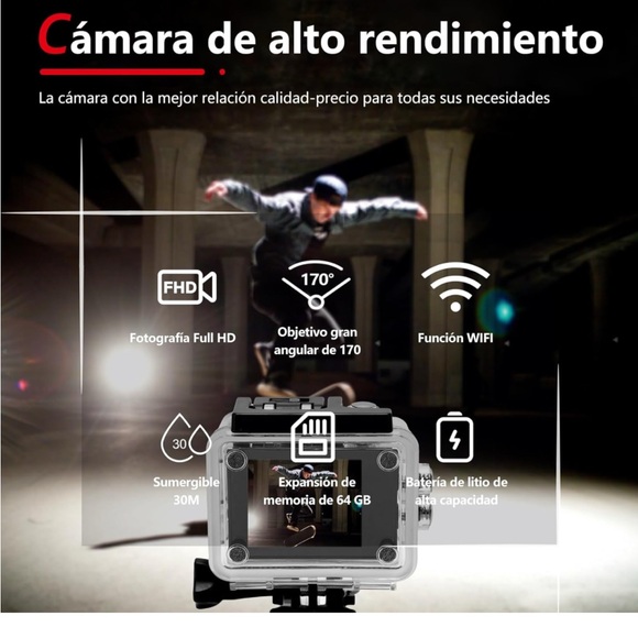 Action camera with 4K resolution - Picture 5 of 9